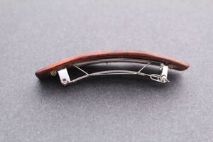 Wooden Hair Barrette, Hair Clip, French Clip Barrette, Small clip Baby barrette Wood Handmade in USA Cocobolo wood