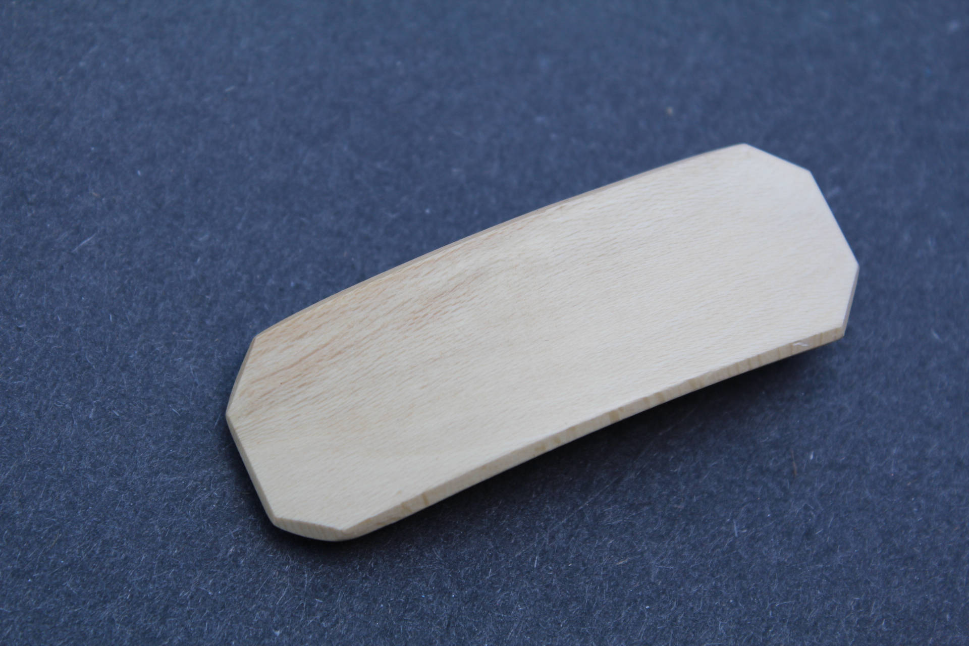 Maple Wood Hair Clip, White Barrette,  Ponytail Holder, Hair Barrette Slim Girl Toddler Small Birthday Anniversary Mother's gift Made in USA