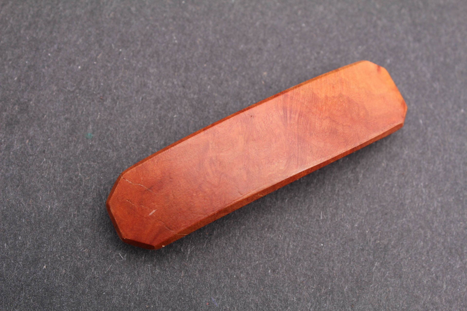 Wooden Hair Clip, Hair Barrette, Wood Baby Girl Toddler, Valentine's gift Birthday Anniversary Woman Blood Wood Made in USA