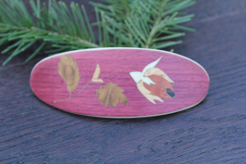 Tulip Hair Clip, Hair Barrette, Wooden Barrette, Hair Clip Barrette, Hair Accessories,  Luxury French Clip, Christmas gift