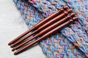 Size K-J-I-H Crochet Hook, Crochet hook set , Handmade set of Crochet hook, Brown **BUY ONE or SET**