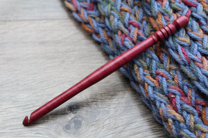Wooden Crochet hook, Handmade Turned wood Crochet Hook, Wood Crochet hook, Crochet Hook, size N