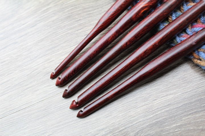 Size P-N-K-J-H Crochet Hook, Crochet hook set , Handmade set of Crochet hook, Brown **BUY ONE or SET**