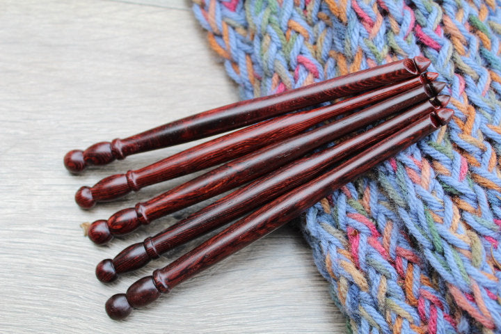 Size P-N-K-J-H Crochet Hook, Crochet hook set , Handmade set of Crochet hook, Brown **BUY ONE or SET**