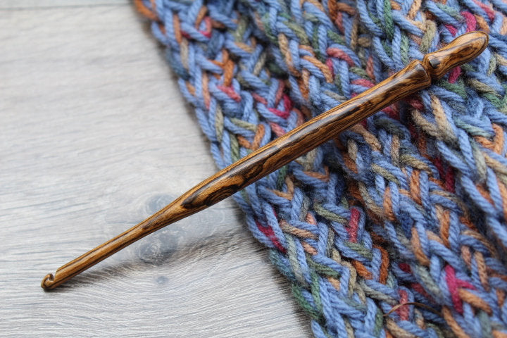 Size H Crochet hook, Bocote Wood Crochet hook, Handmade Crochet Hook