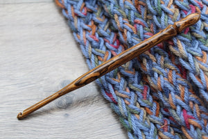 Size H Crochet hook, Bocote Wood Crochet hook, Handmade Crochet Hook