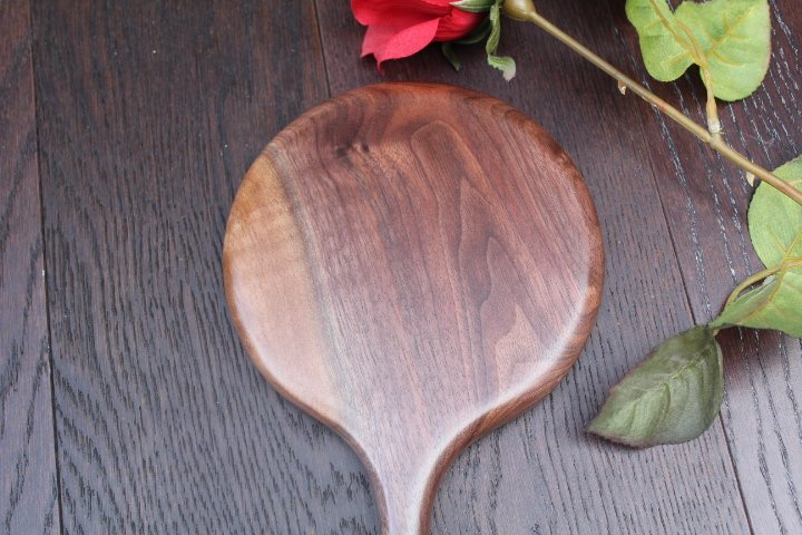 Walnut Mirror, Hand Mirror, Wall Mirror, Travel Mirror, Wall art collectible Wood Highly Figured Oregon Black Walnut Wood Made in USA