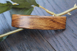 Wooden  Hair Barrette, Wood Hair Clip, French Clip Barrette, Small clip barrette Salvaged Wood Handmade in USA