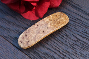 Wood Burl Hair Clip, Maple Hair Barrette, French Hair Clip barrette, French France Barrette Gift for mom Made in USA