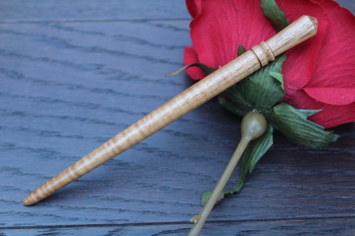Koa Shawl Pin, Hair Stick, Hawaii Bun Holder, Hair Fork, Ponytail Holder, Hair Pick, Long Hair,  Women gift,  Anniversary Pic Made in USA