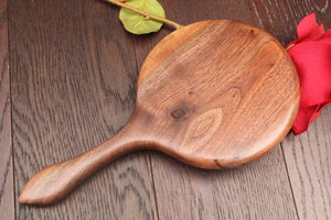 Walnut Mirror, Hand Mirror, Wall Mirror, Vanity Mirror, Bathroom Mirror, Wood Mirror Highly Figured Oregon Black Walnut Wood Made in USA