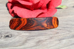 Wood French Clip Hair Barrette Little hair Girl Toddler Cocobolo Valentine's gift Birthday Anniversary Woman Cocobolo Wood Made in USA