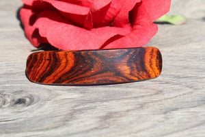 Wood French Clip Hair Barrette Little hair Girl Toddler Cocobolo Valentine's gift Birthday Anniversary Woman Cocobolo Wood Made in USA