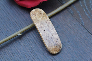 Wood Burl Hair Clip, Maple Hair Barrette, French Hair Clip barrette, French France Barrette Gift for mom Made in USA