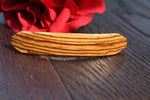 Wood Hair, Small Hair Barrette, Zebra Wood French Hair Clip barrette, French France Barrette Gift for mom Made in USA