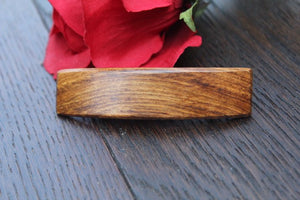 Wooden  Hair Barrette, Wood Hair Clip, French Clip Barrette, Small clip barrette Salvaged Wood Handmade in USA