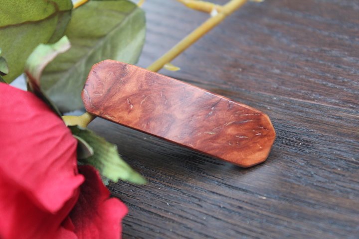 Manzanita Hair Barrette, Hair Clip, Hair Barrette, Wood barrette, French France Barrette Gift for mom Made in USA