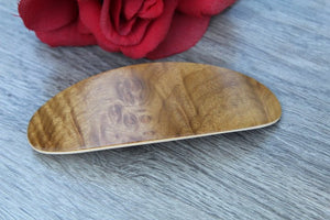 Myrtle Wood Burl Hair Clip, Wood Hair Barrette, Women Hair accessories, Large Hair Clip Barrette, Hair Barrette, French Clip, Thick Hair