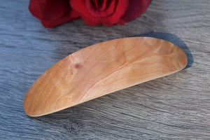 Maple Hair Clip, Hair Accessories, Wood Hair Barrette, French Clip, Wooden Hair Clip Barrette, France Barrette Handmade in USA